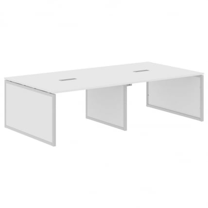 Конференц-стол XTEN-QP XQPSCT 2714 Белый Серый_0