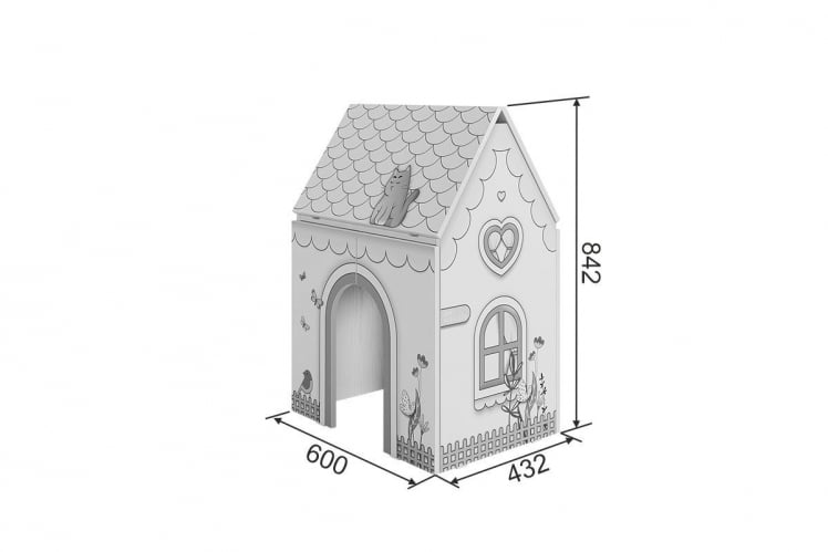 Стол Домик MK-0017 Белое дерево/розовый_16