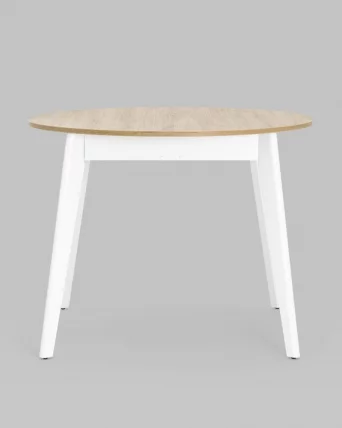 Стол раздвижной Rondo 100-135 Дуб/белый_1