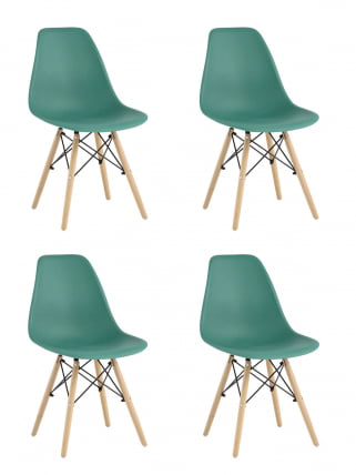 Стул Eames Style DSW серо-зеленый 4 шт. комплект (разборный каркас)_0