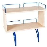 Полка задняя двухъярусная Polka_zz 1/600 (Polka_zz 7/600) Клен Синий_0