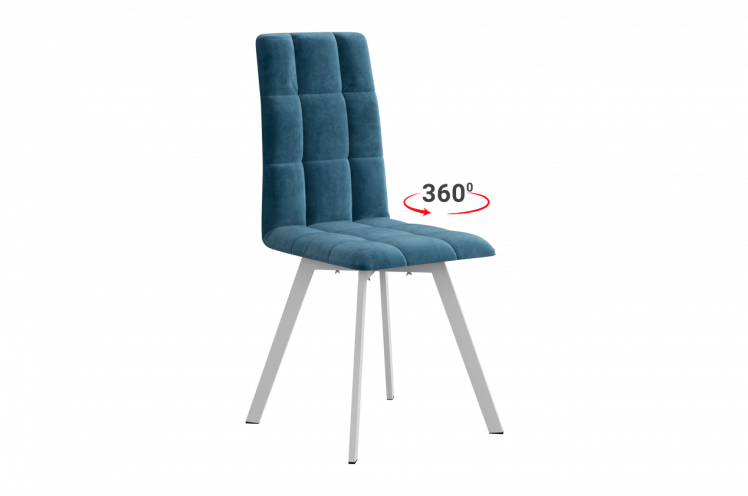 Стул Турин 2 Т2П (индиго (велюр)/белый)_0