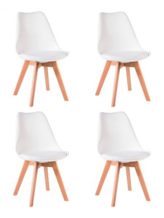 Стул обеденный ДОБРИН ДЖЕРРЙ СОФТ (ножки светлый бук, цвет сиденья белый (В-02)) 4 шт / DOBRIN JERRY SOFT (W-02))_0