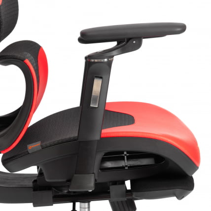 Кресло KingCobra иск. кожа / сетка, черный / красный_17