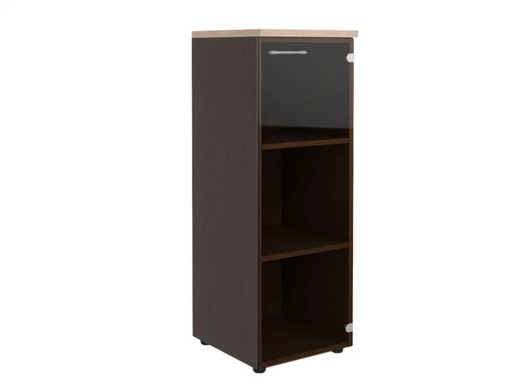 Шкаф колонка со стекляной дверью и топом XMC 42.2 Бук Тиара/Рено_0