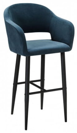 Кресло Бар Oscar Б Diag blue/черный_0