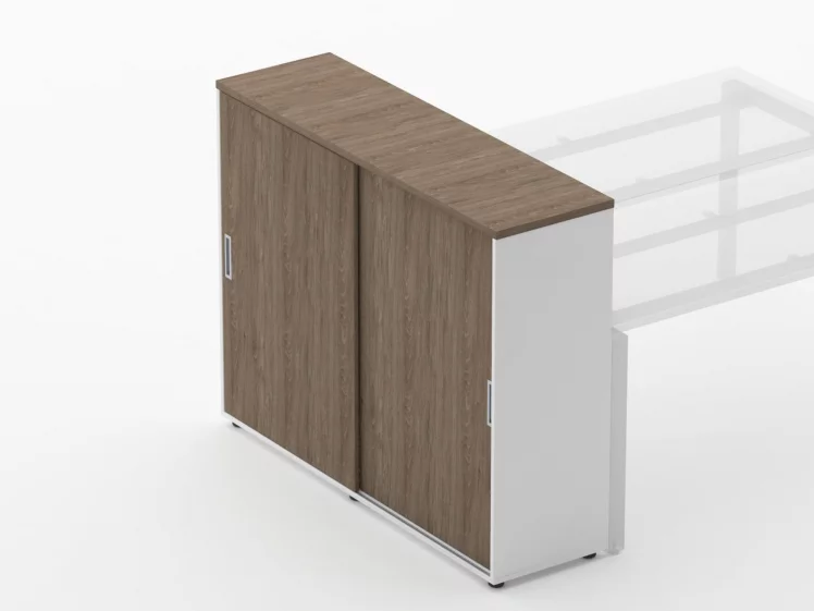 Тумба-купе высокая для рабочего модуля Deka 9.03.145 Дуб Верцаска/Белый_2