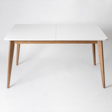 Стол обеденный Пегас Plus 160x95 Морилка Орех Эмаль белая_0