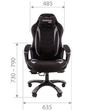 Кресло геймерское CHAIRMAN GAME 28 Синий-черный_4