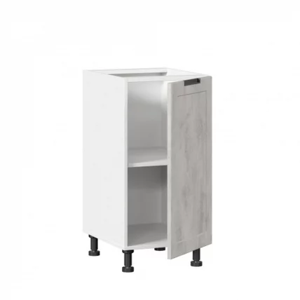 Тумба кухонная 400 Джамис ЛД 296.020.000.003 Белый Белый камень_1