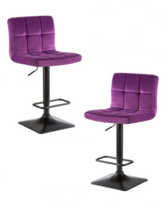 Стул барный ДОБРИН ДОМИНИC (фиолет велюр (МДЖ9-58)) 2 шт / DOBRIN DOMINIC (MJ9-58))_0