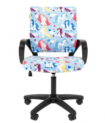 Детское кресло CHAIRMAN KIDS 103 LT black Единороги_1