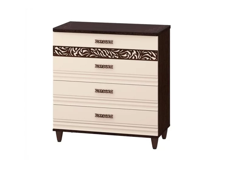 Комод Катрин 92.18 Дуб венге Белый песок Браун вуд_0