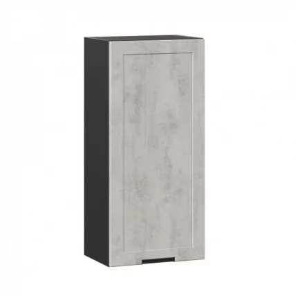 Шкаф кухонный 450 высокий Джамис ЛД 296.430.000.069 Черный Белый камень_0