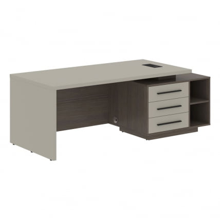 Стол руководителя правый VELION VCT 2190 R Аметист Дуб Сильвер_0