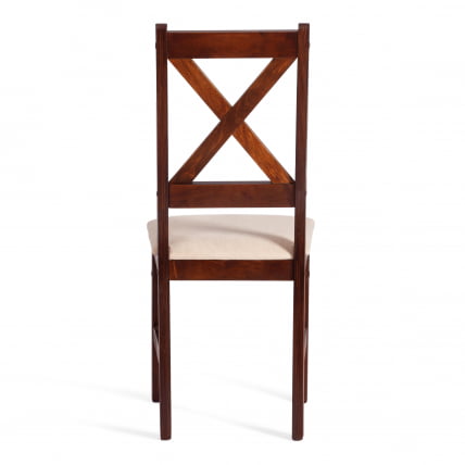 Стул CROSSMAN (комплект) NEW, Многослойный березовый шпон, 41х40x100 см, cappuchino/велюр бежевый_3