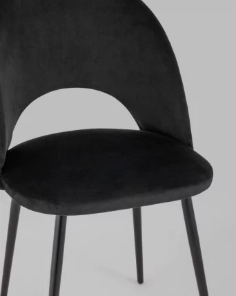 Стул Меган велюр Черный_6