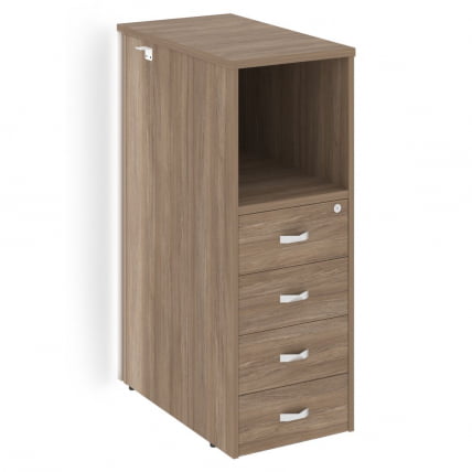 Тумба с подсветкой 4 ящика проходная, средняя ONIX O.R-TV-4.S Дуб Аризона_0