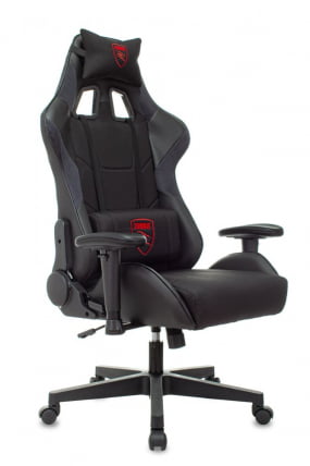 Кресло игровое ZOMBIE Thunder 1 черный/карбон_0