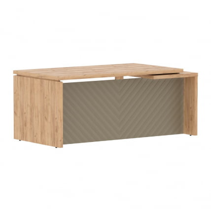 Стол руководителя левый Torr LUX TLCT 189 L Дуб Бофорд Капучино_0