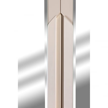 Шкаф двухстворчатый Сканди с зеркалами Жемчужно-белый_3