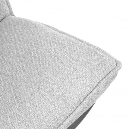 Кресло лаунж Cosmo велюр/букле (HYP)/экокожа, светло-серый/графит_7