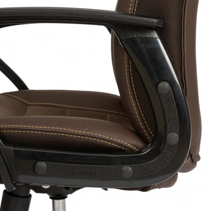 Кресло INTER (24) кож/зам/флок/ткань, коричневый, 36-36/6/TW-24_7