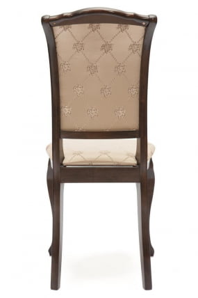 Стул Geneva ( GN-SC ) / 1 шт. в упаковке дерево гевея, 46х52х96см, Tobacco, ткань золотистые цветы (SK-GF)_3