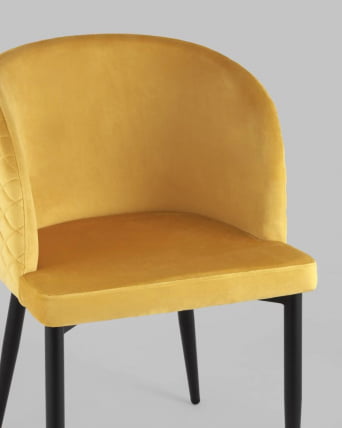 Стул Оскар велюр оранжевый набор 2 шт_5