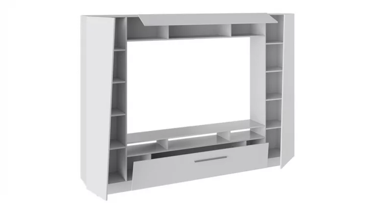 Стенка для гостиной Твист Белый глянец_1