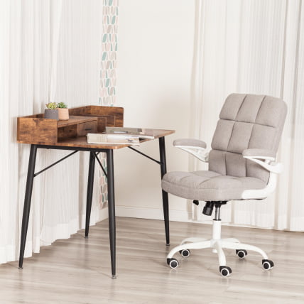 Кресло офисное Lugano Wh ткань teddy, светло-серый_12