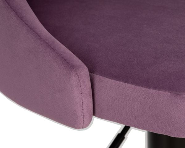 Стул барный ДОБРИН ДЖОСЕПХ БЛАCК (пудрово-сиреневый велюр (МДЖ9-52)) 2 шт / DOBRIN JOSEPH BLACK (MJ9-52))_6