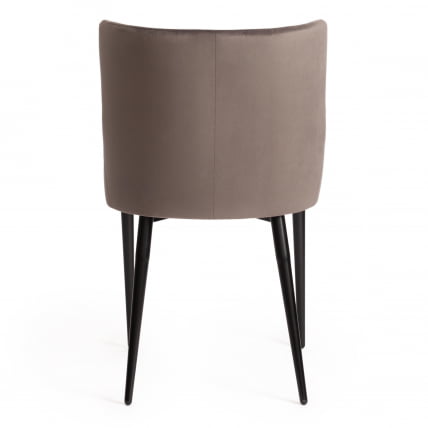 Стул MANTRA (mod. 713) ткань/металл, 49х61х82 см, высота до сидения 49 см, темно-серый barkhat 14/черный_3