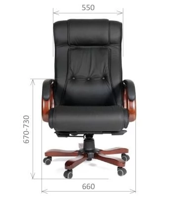 Кресло руководителя CHAIRMAN 653 кожа черная_3
