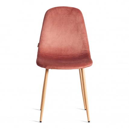 Стул БРЕЕЗЕ (мод. ДЖСC-58) Велюр/металл , 44 х 53 х 86 см, Корал (коралловый) ХЛР44 / натуральный / BREEZE (mod. JSC-58) Coral HLR44_4
