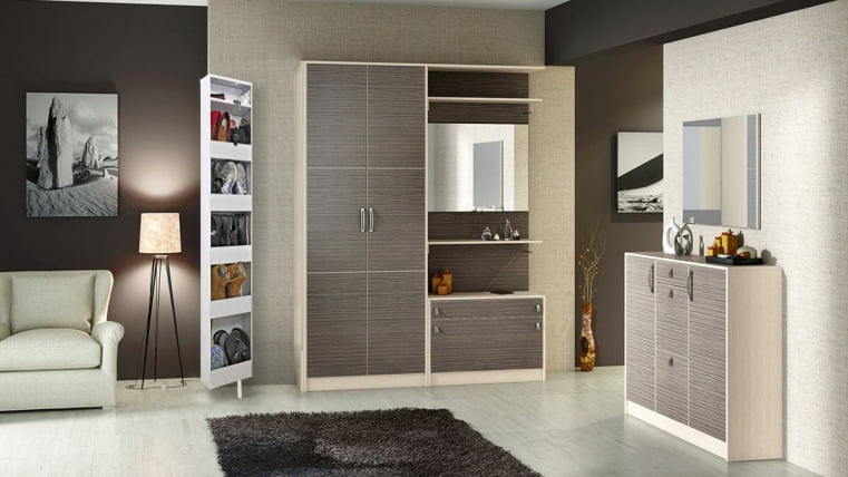 Поворотный зеркальный шкаф Lupo Белый_1