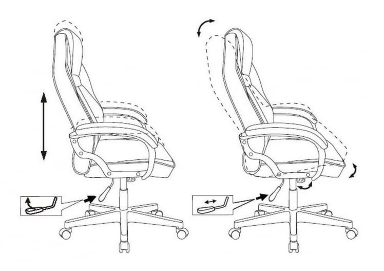 Геймерское кресло Zombie HERO JOKER Черный-фиолетовый_15