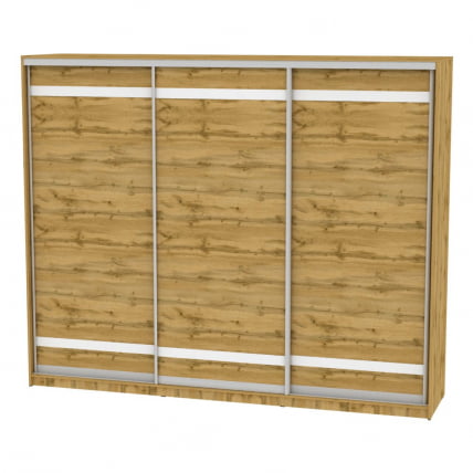 Шкаф-купе B-230х270х60-3(ДВ-D9D9D9)_0