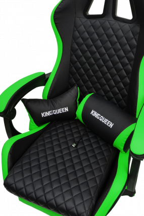 Кресло 892-1 цвет черный/зеленый с массажем 892-1-black-green-mass_8