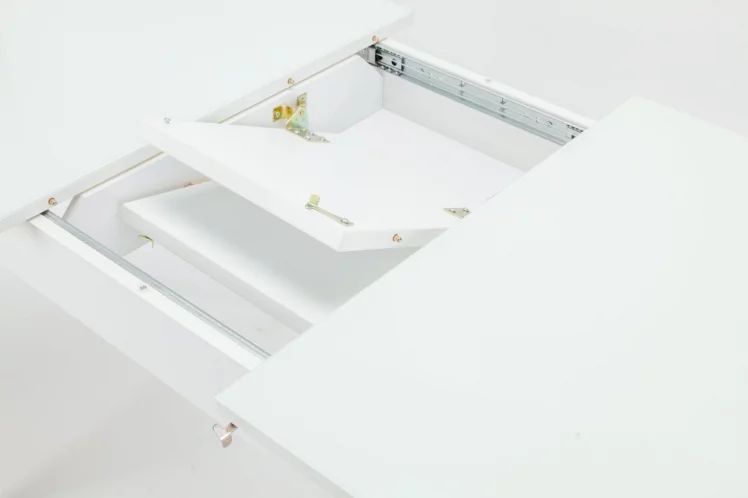 Стол обеденный Чикаго СТ(6191) белый,стекло белое_2