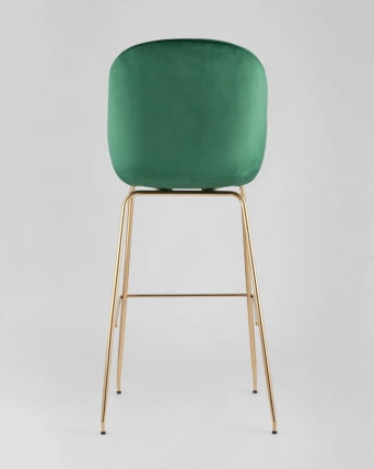 Стул барный Beetle со спинкой изумрудный 2 шт_4