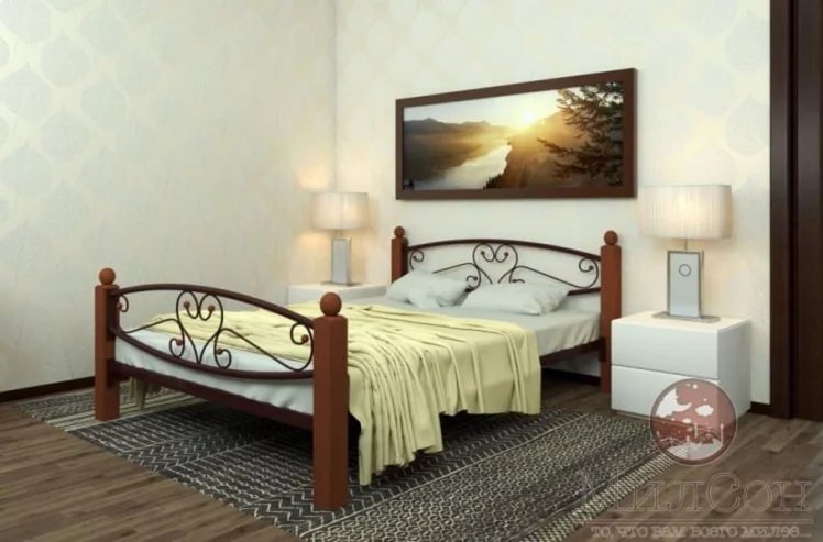 Кровать Каролина Lux plus 1600х1900 Медная_1