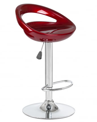 Стул барный DOBRIN DISCO Бордовый металлик_1