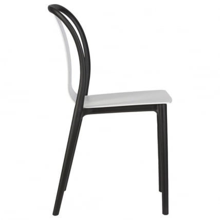 Стул обеденный DOBRIN ADAM (черный/белый)_1