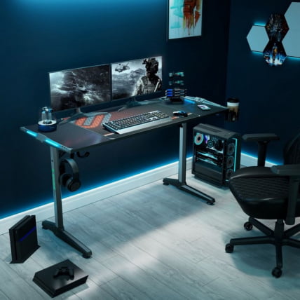 Стол для компьютера (для геймеров) EUREKA GIP 55 Black_13
