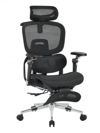 Кресло офисное ТопЧаирс Продигй с оттоманкой черный / TopChairs Prodigy_0