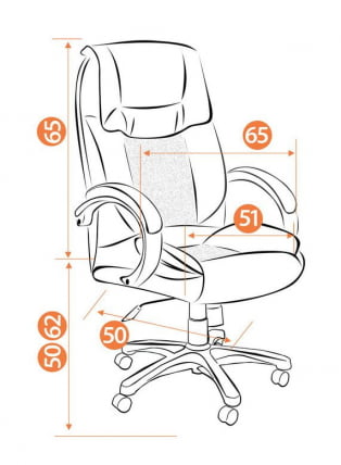 Кресло руководителя Oreon Коричневый 36-36_5
