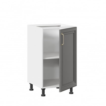 Тумба кухонная 450 Джелатто ЛД 241.030.000.088 Белый Оникс серый_1