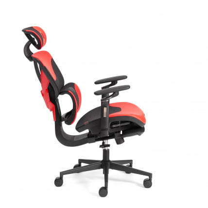 Кресло KingCobra иск. кожа / сетка, черный / красный_4