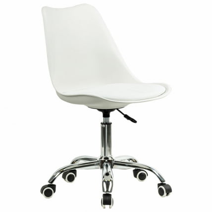 Офисное кресло BRABIX Eames MG-310 CH экокожа Белый_0